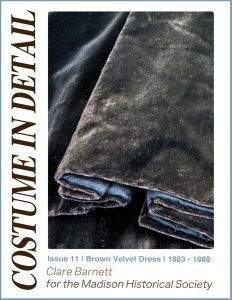 Brown velvet victorian dress