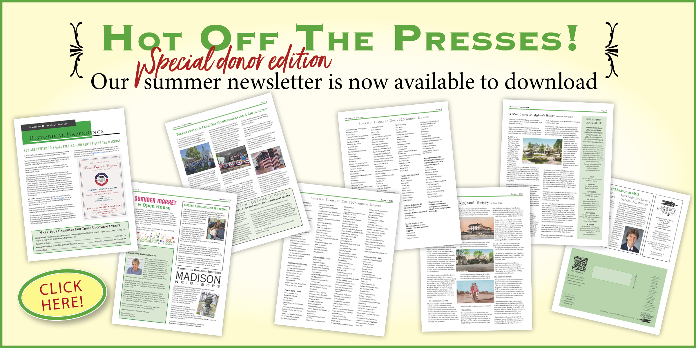 Summer 2026 Newsletter